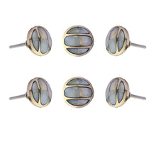 Load image into Gallery viewer, Set Of Six Marseille Mother of Pearl Knob