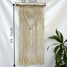 Load image into Gallery viewer, Macrame Wall Décor 24" x 12"