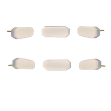 Load image into Gallery viewer, White Marble rectangle cut knob ( set of 6)