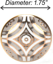 Load image into Gallery viewer, Set of six aster black ceramic knob