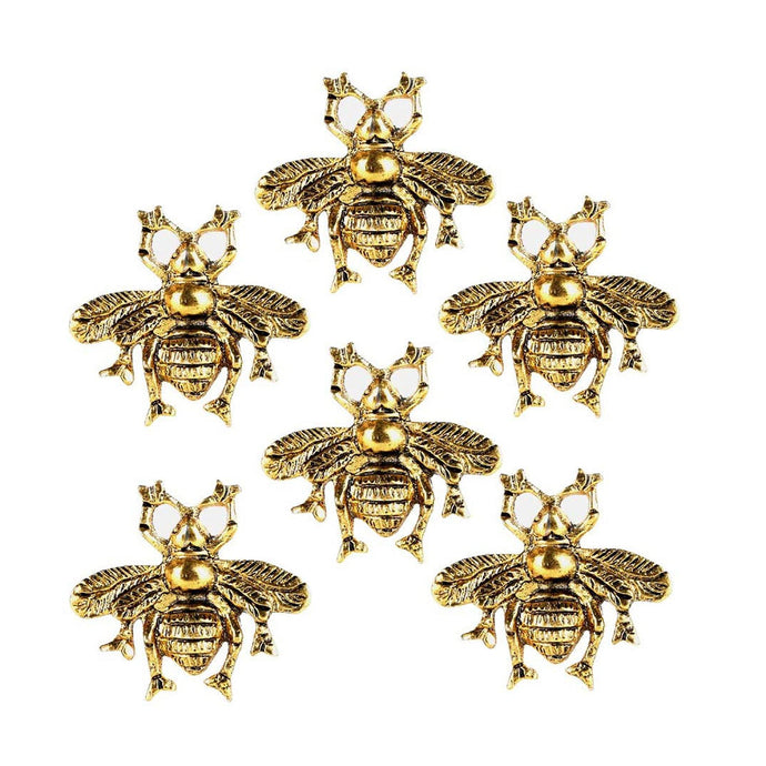 Set of 6 Brass Bee Knob - Perilla Home
