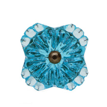 Carica l'immagine nel visualizzatore di Gallery, Glass Belle Knobs ( Blue) Set of 6
