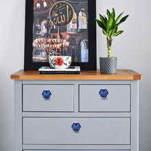 Load image into Gallery viewer, Hexagon Ceramic Small Blue ( Set Of 6 )