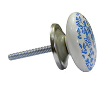 Load image into Gallery viewer, Blue Shabby Ceramic knob - Perilla Home