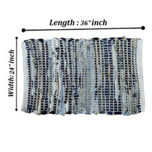 Charger l'image dans la galerie, Perilla home Handmade Charcoal grey chindi Doormat (24 x 36 inch)