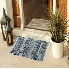 Load image into Gallery viewer, Perilla home Handmade Charcoal grey chindi Doormat  (24 x 36 inch)
