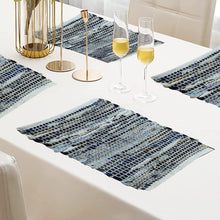 Carregar imagem no visualizador da galeria, Perilla home Charcoal grey chindi Placemat (set of 4)