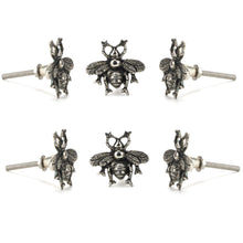 Carregar imagem no visualizador da galeria, Set of 6 Chrome Bee Knob - Perilla Home
