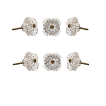 Load image into Gallery viewer, Glass Belle Knobs ( Clear) Set of 6