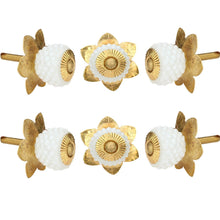 Load image into Gallery viewer, Set Of Six Milky Berry Glass Knobs