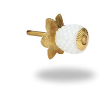Load image into Gallery viewer, Set Of Six Milky Berry Glass Knobs