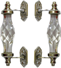 Load image into Gallery viewer, Glass Chrome Finish Victorian Handle ( 6" inch )