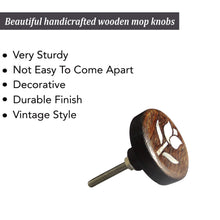 Charger l'image dans la galerie, Set Of Six Tulip Flower Mother Of Pearl Wooden Knobs