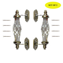 Load image into Gallery viewer, Glass Chrome Finish Victorian Handle ( 6" inch )