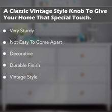 Load image into Gallery viewer, Set Of Six Transparent Rose Glass  Knobs