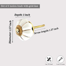 Load image into Gallery viewer, Off White Ceramic Flower Knobs - Perilla Home