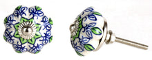 Load image into Gallery viewer, Ceramic Garden Green Drawer Knob Set Of 12