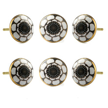 Load image into Gallery viewer, Marigold Ceramic Knob Black ( Set of 6 )