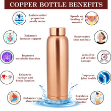 Load image into Gallery viewer, Cleo Copper Water Bottle (1L)