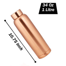 Load image into Gallery viewer, Cleo Copper Water Bottle (1L)