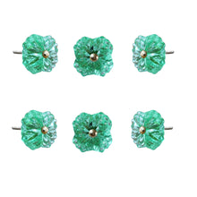 Load image into Gallery viewer, Glass Belle Knobs ( mint) Set of 6
