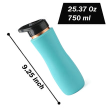 Load image into Gallery viewer, Copper Sipper Bottle (Mint)