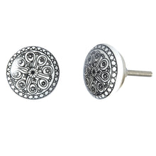 Load image into Gallery viewer, Set Of Eight Mix Design Printed Ceramic Knobs