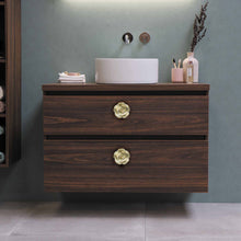 Load image into Gallery viewer, Set Of six Off White Rose Ceramic Knobs