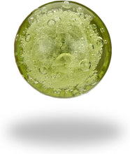 Cargar imagen en el visor de la galería, Olive green glass bubble knobs ( set of 6 )
