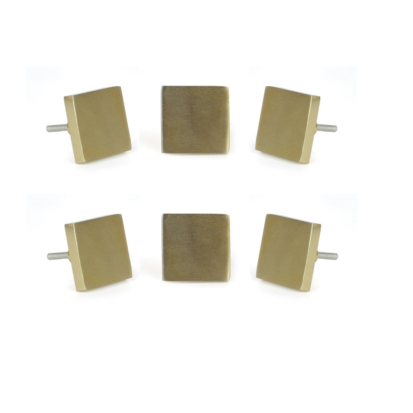 Golden Pesaro metal knobs (set of 6 )