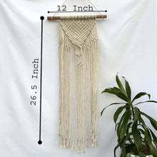 Carregar imagem no visualizador da galeria, Boho Inspired wall Hanging 26.5" x 12"