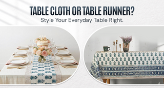 comparing table cloth and long table runner