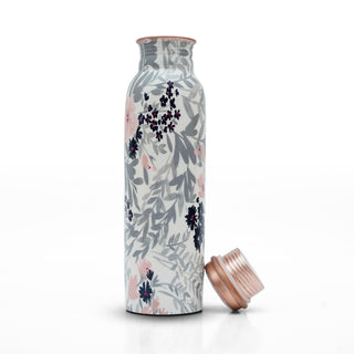 Grey Printed Copper Bottle (1L)