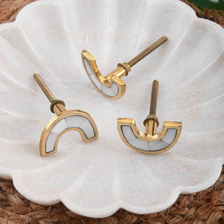 Set Of Six Nikko Mother of pearls Knobs