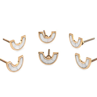Set Of Six Nikko Mother of pearls Knobs