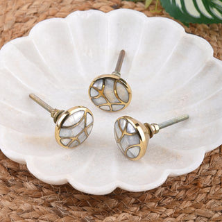 Set Of Six Kyoto Mother of Pearl Knob