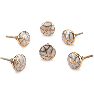 Set Of Six Kyoto Mother of Pearl Knob