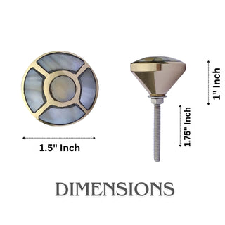 Set Of Six Nora Mother of Pearl Knob