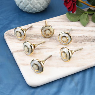 Set Of Six Sorrento Mother of Pearl Knob