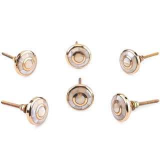 Set Of Six Sorrento Mother of Pearl Knob