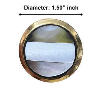 Black mother of Pearl Knob ( 3 Line)