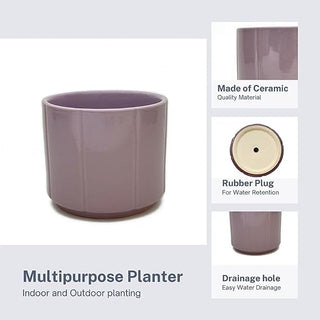 Ceramic Planter (Lilac)