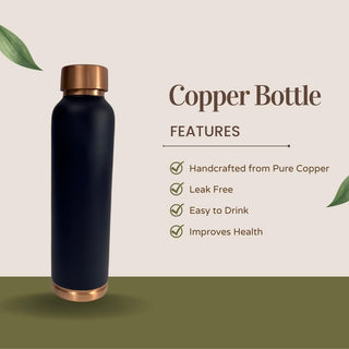 Blue Cleo Copper bottle 34 Oz