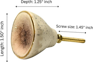 Pink Nantes ceramic knobs