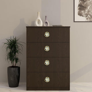 Star Mother of Pearl Brass Knobs (Set of 6)