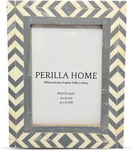 Load image into Gallery viewer, Gray Design Photo frame 4 x 6
