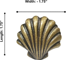 Load image into Gallery viewer, Beach Shell Metal Knob ( set of 6 )

