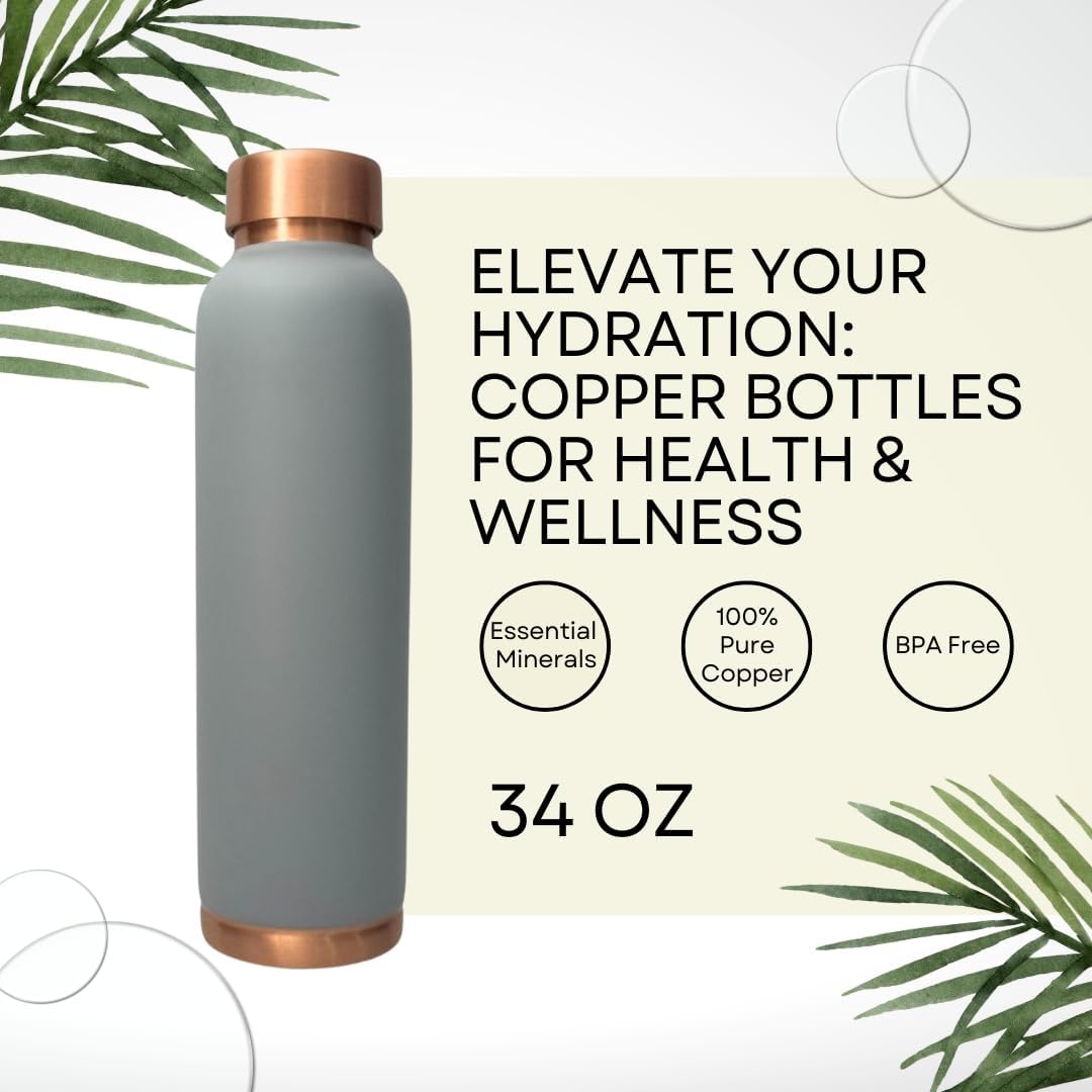Grey Copper bottle (34 OZ)