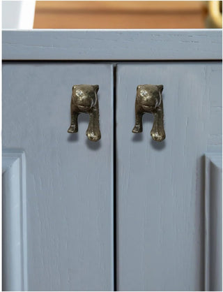 Leopard Metal Knob ( set of 6 )