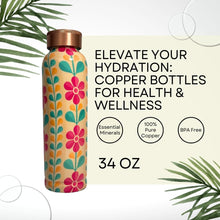 Carica l&#39;immagine nel visualizzatore di Gallery, Cleo Printed 3 Copper bottle 34OZ
